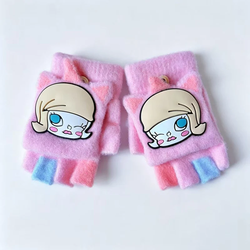 Niedliche Cartoon-Themen-Fingerlose Handschuhe Brehn