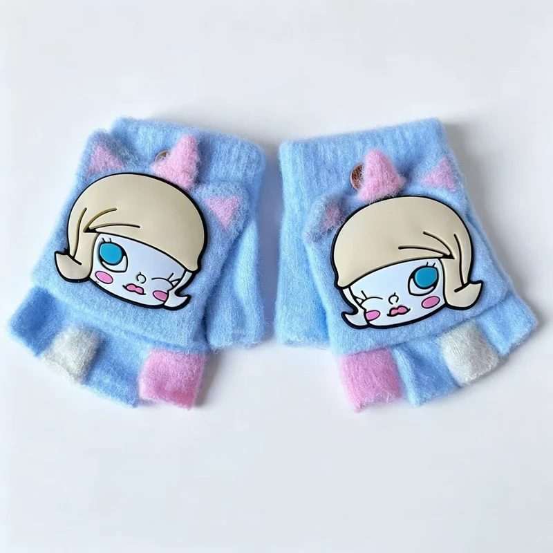 Niedliche Cartoon-Themen-Fingerlose Handschuhe Brehn