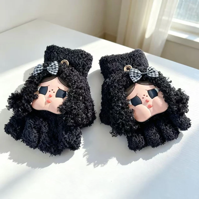 Niedliche Cartoon-Charakter-Fingerlosen Handschuhe Brehn