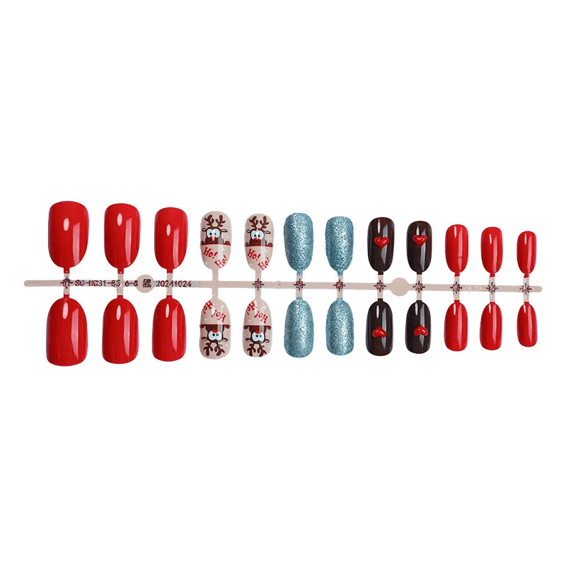 Kreatives urlaubsbezogenes Press-On Nageldesign-Set Brehn