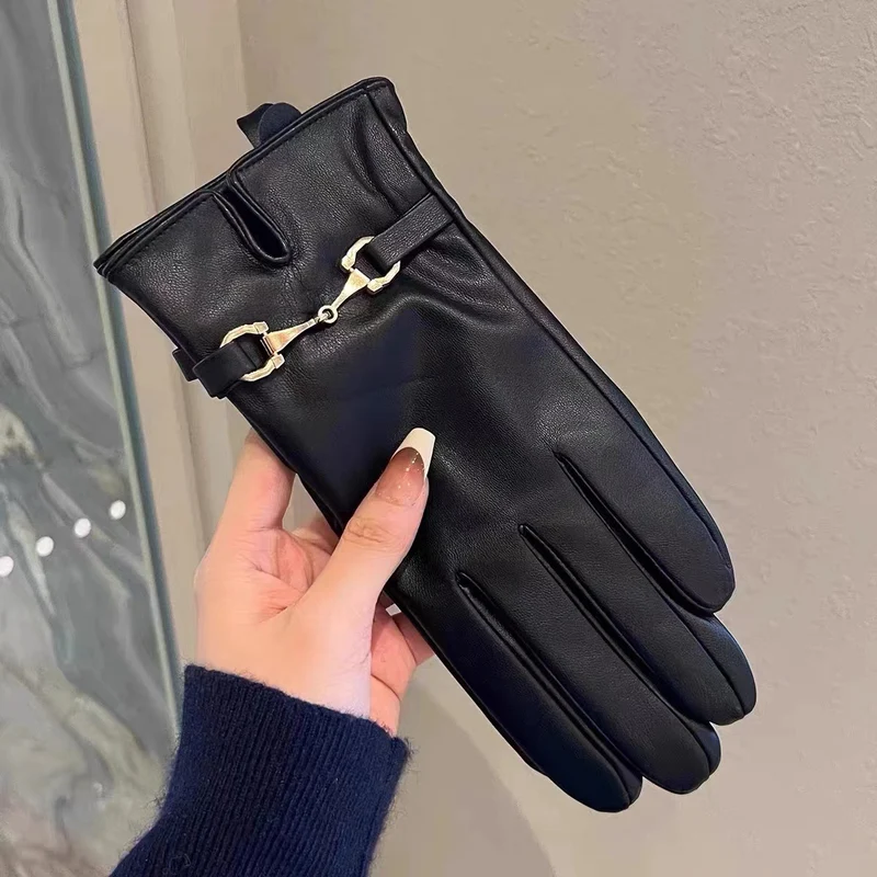 Luxuriöse Leder-Touchscreen-Handschuhe Brehn