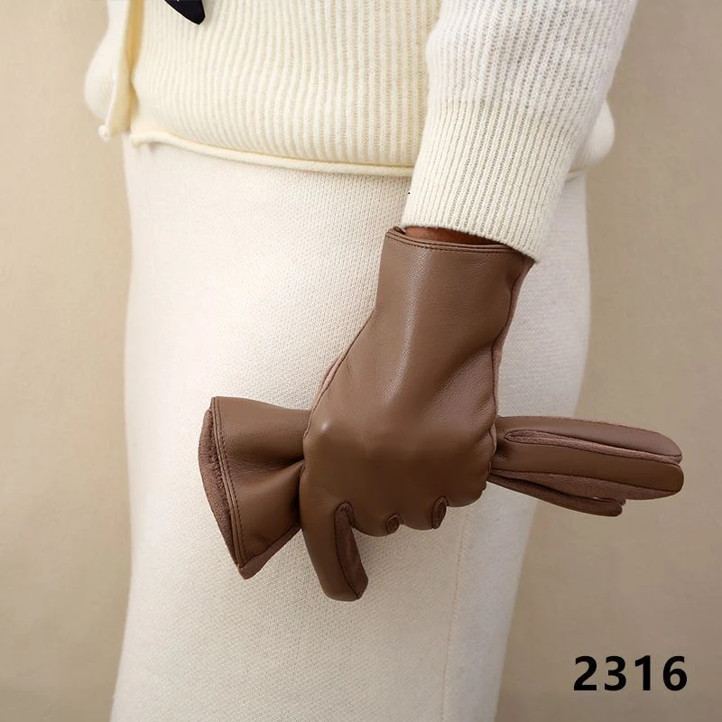Luxuriöse Leder-Touchscreen-Handschuhe Brehn