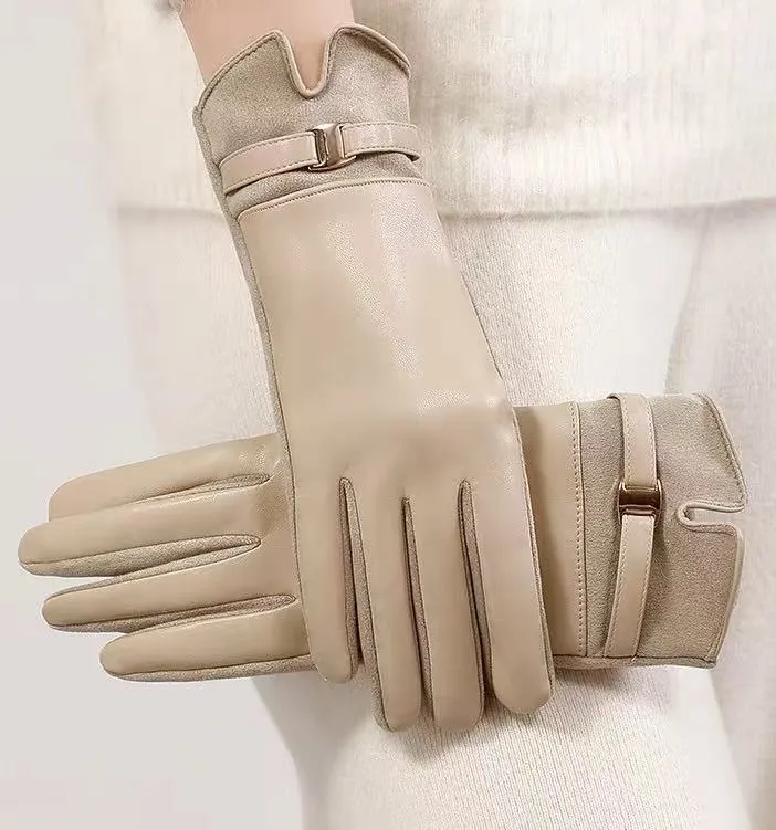 Luxuriöse Leder-Touchscreen-Handschuhe Brehn