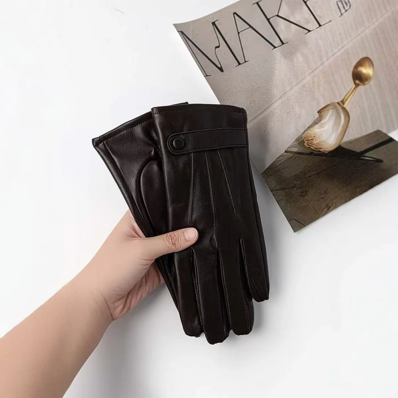 Elegante Touchscreen-Lederhandschuhe Brehn
