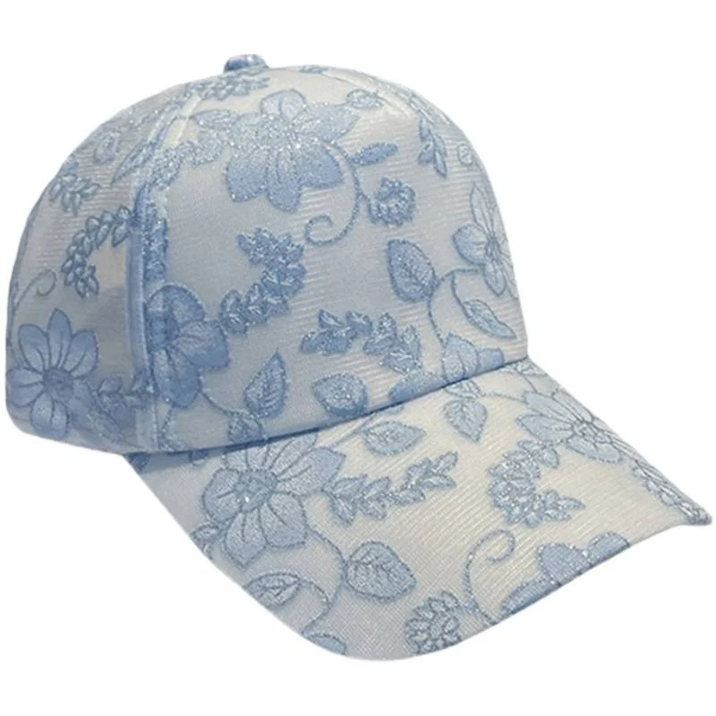 Damen Baseballkappe mit Blumenstickerei Skanto