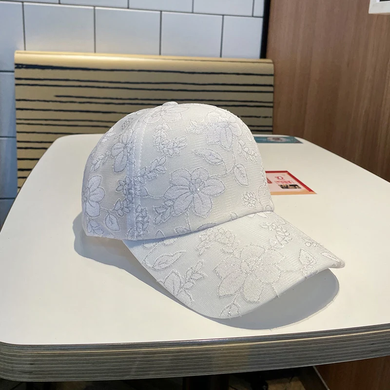 Damen Baseballkappe mit Blumenstickerei Skanto
