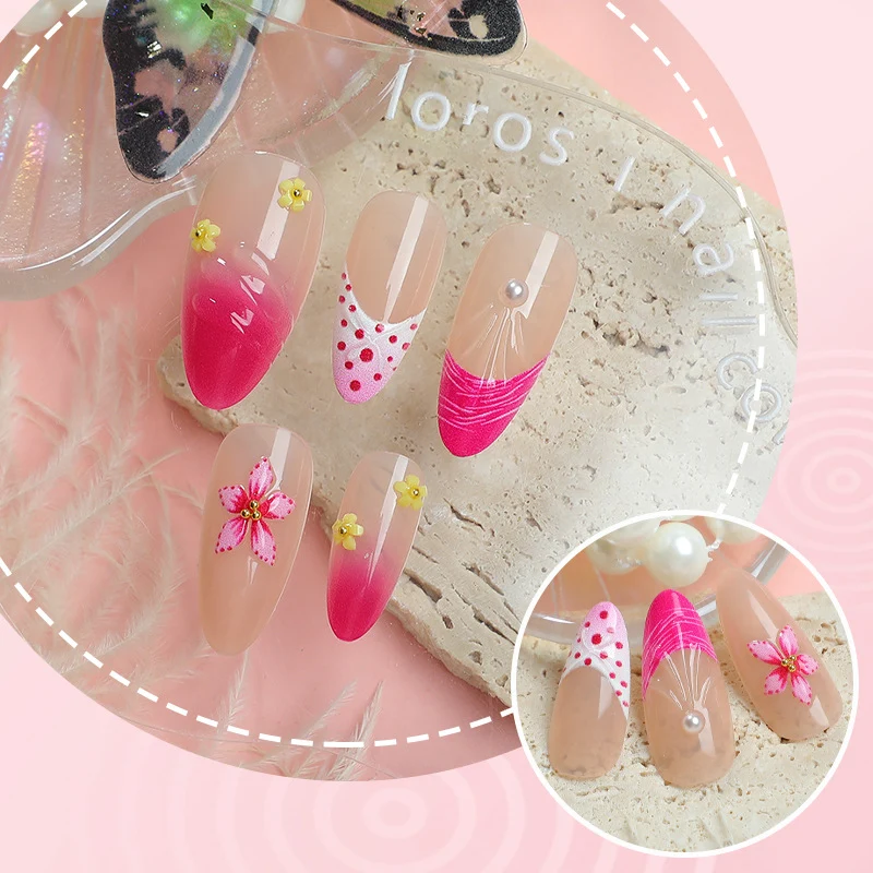 Dekoratives Floral Press-On Nail Art Set Brehn 1790636398