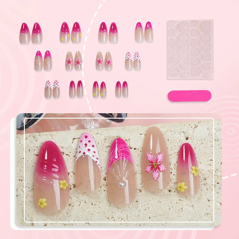 Dekoratives Floral Press-On Nail Art Set Brehn 1790636398