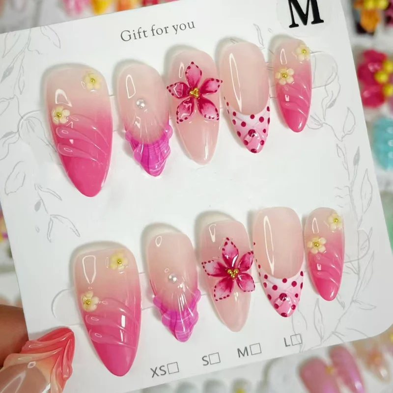 Dekoratives Floral Press-On Nail Art Set Brehn 1790636398
