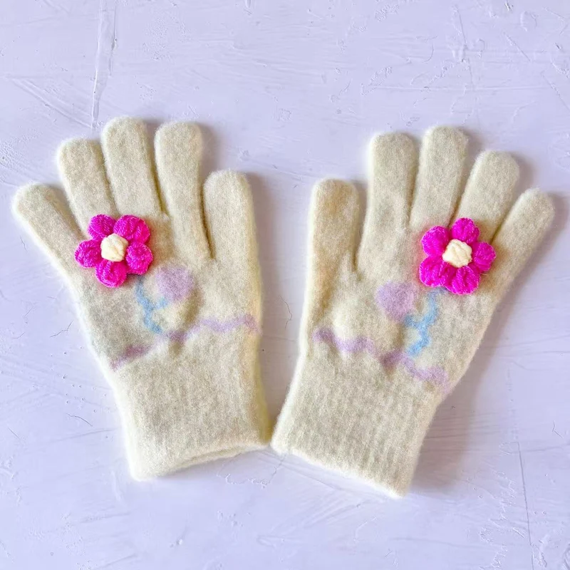 Schmetterlingsverzierte Touchscreen-Handschuhe Brehn