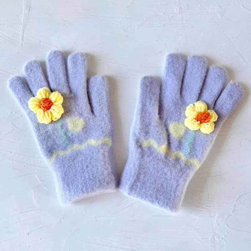 Schmetterlingsverzierte Touchscreen-Handschuhe Brehn
