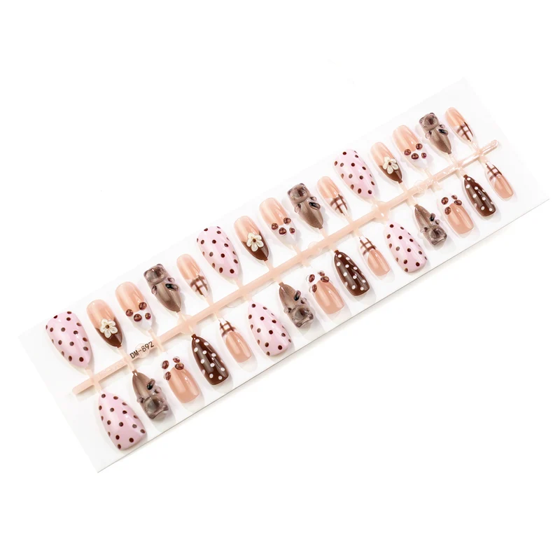 Kreatives katzen-Themen Press-On Nagelkunst Set Brehn