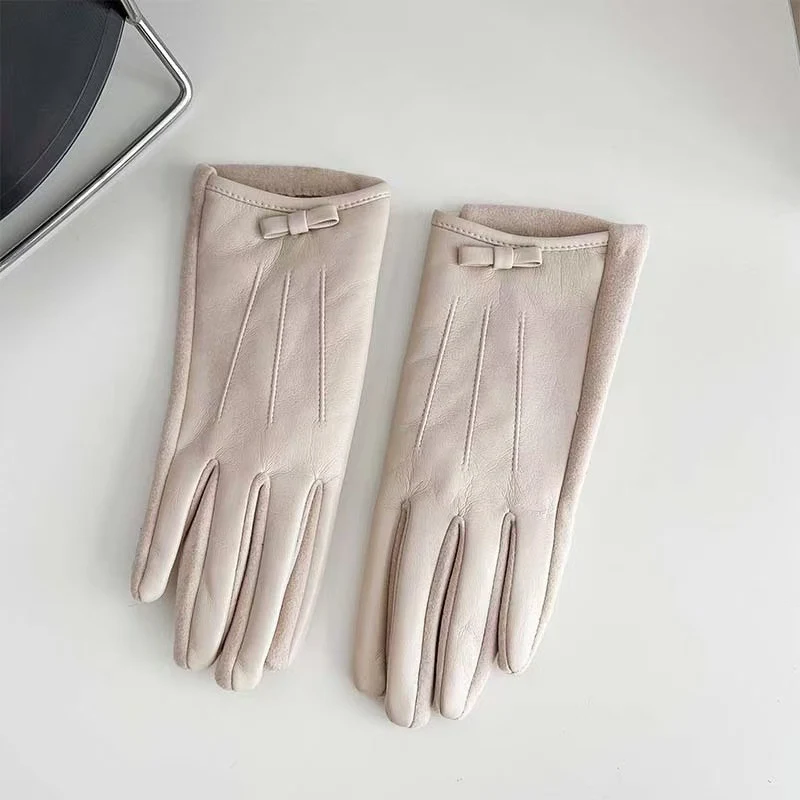 Elegante Leder Touchscreen Handschuhe Brehn