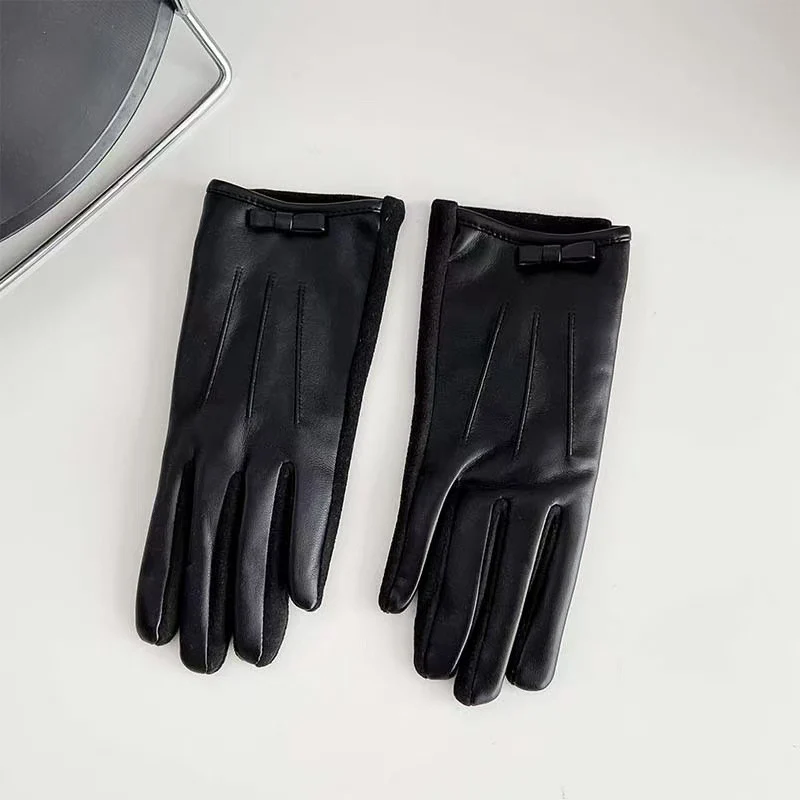 Elegante Leder Touchscreen Handschuhe Brehn