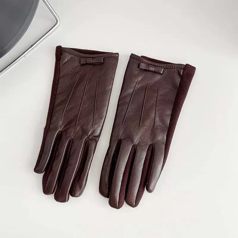 Elegante Leder Touchscreen Handschuhe Brehn