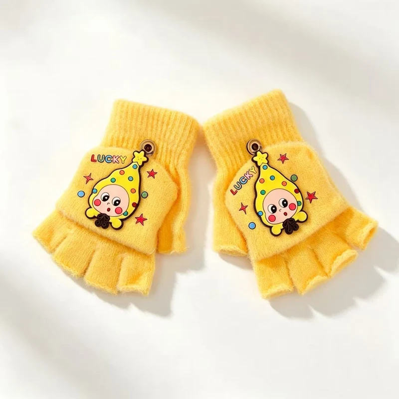 Verspielte Cartoon Fingersless Handschuhe Brehn