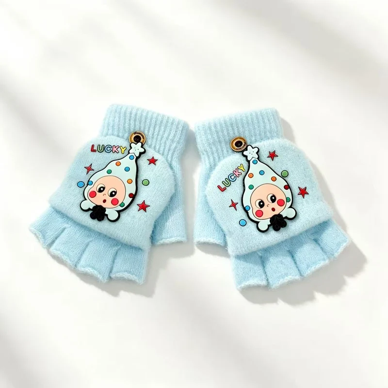 Verspielte Cartoon Fingersless Handschuhe Brehn