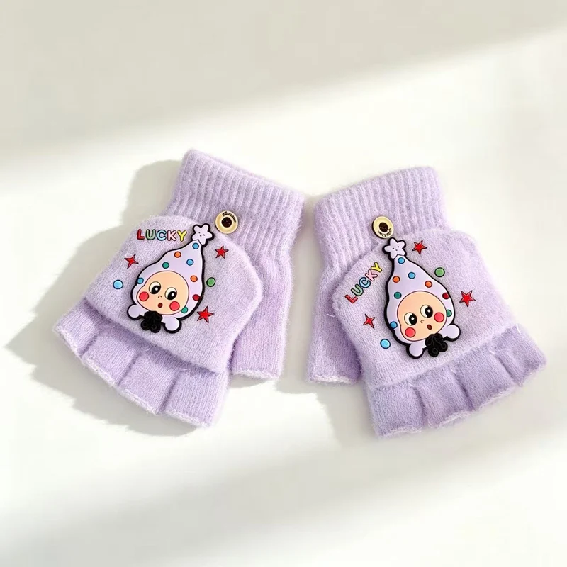 Verspielte Cartoon Fingersless Handschuhe Brehn