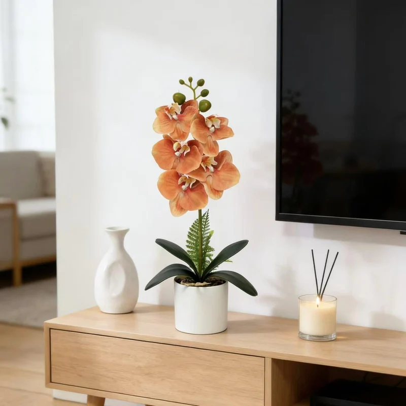 Künstliche Orchideenpflanze für dekorative Innenanzeige