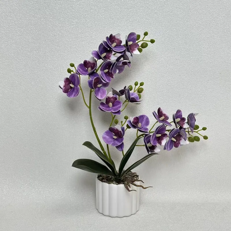 Künstliches Orchideenblumenarrangement für Wohnkultur und Innendekoration