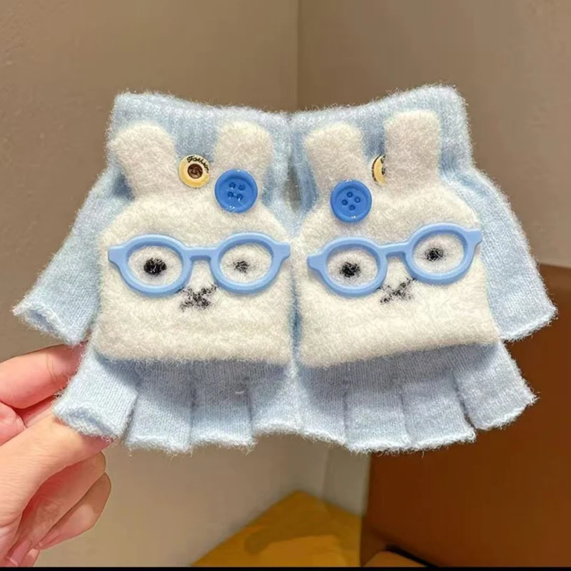 Niedliche Hasen-Themen-Fingerlose Handschuhe Brehn