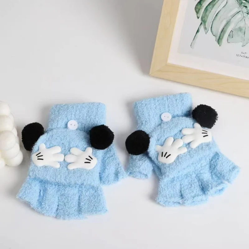 Niedliche Panda-Themen-Fingerlosen Handschuhe Brehn