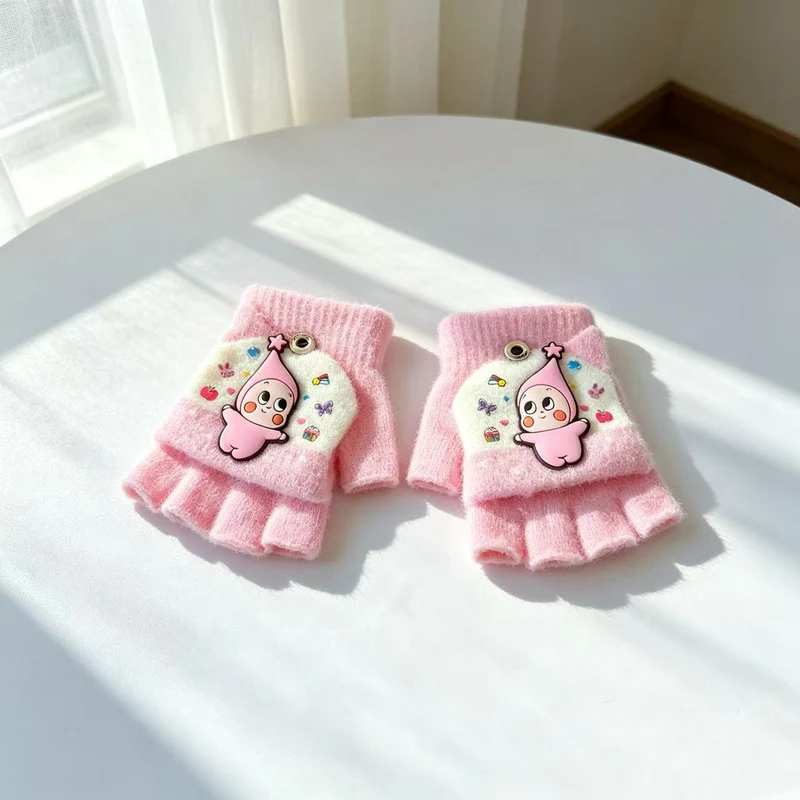 Niedliche Cartoon-Themen-Fingerlose Handschuhe Brehn
