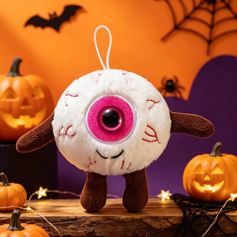 Plüsch-Halloween-Anhänger mit großem Monookular und Aufhängeschlaufe