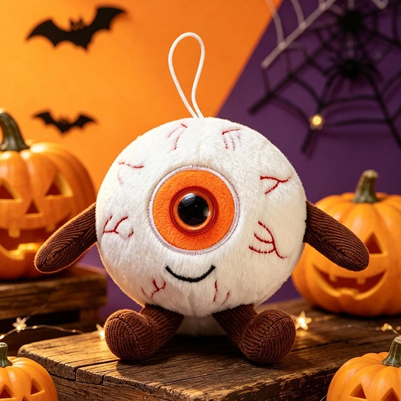 Plüsch-Halloween-Anhänger mit großem Monookular und Aufhängeschlaufe