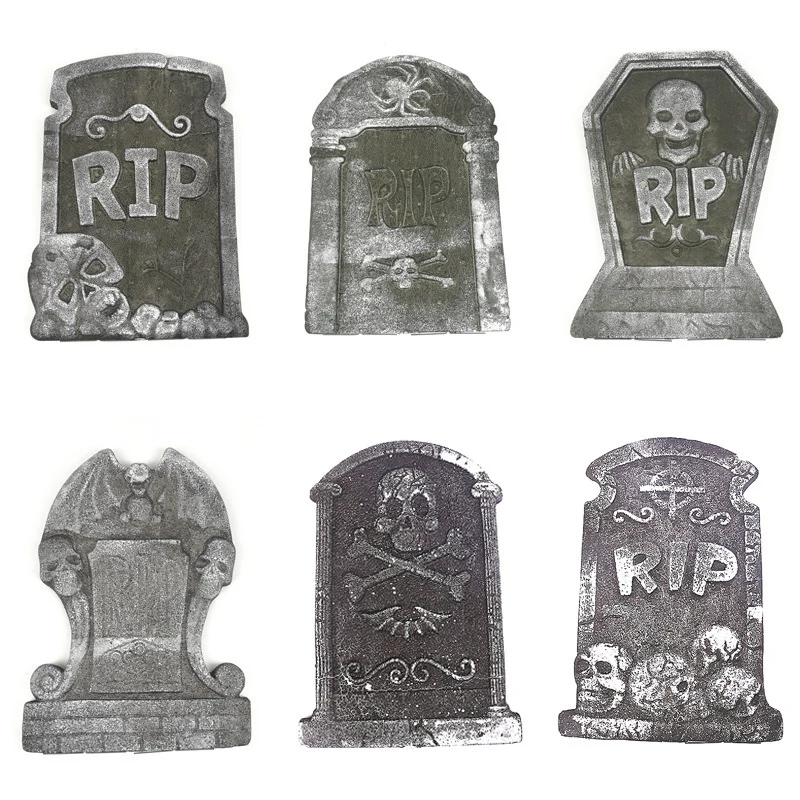 Gruseliger Friedhof Dekorative Grabsteine Brehn