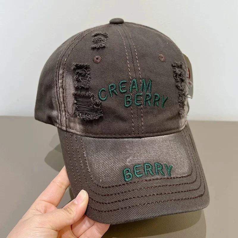 Damen Baseball Cap aus Denim im Used-Look Skanto