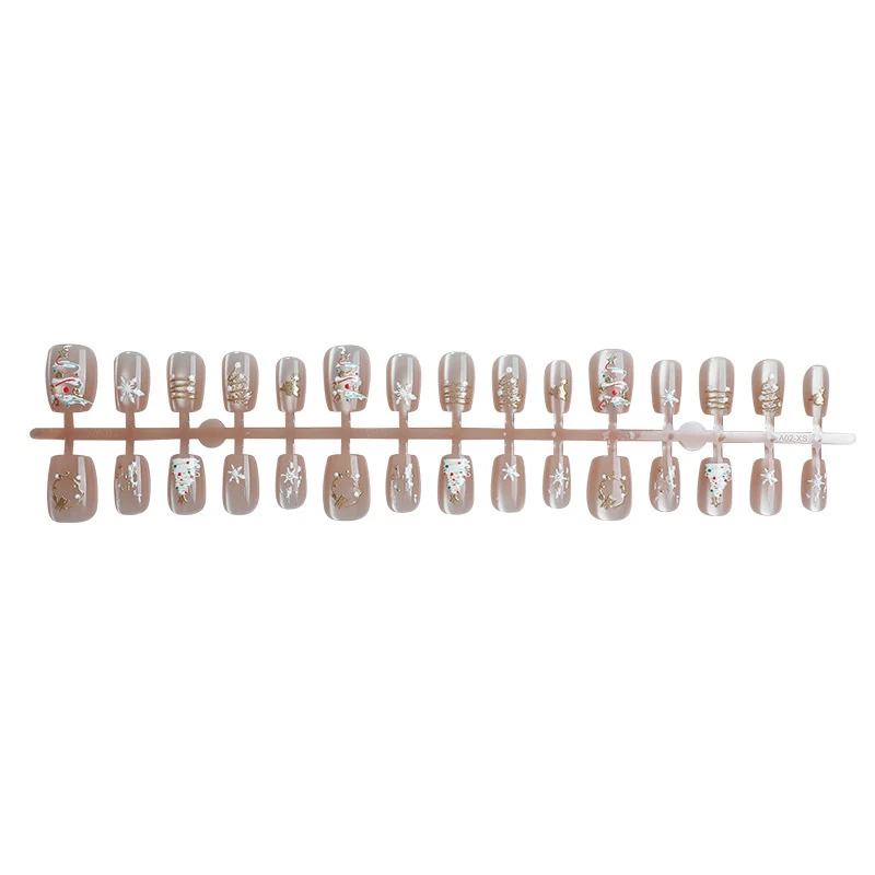 Künstlerischer Press-On Nagelkunst Set Brehn