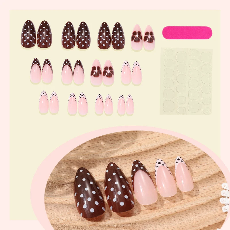 Künstlerisches Polymer Press-On Nagelkunst Set Brehn