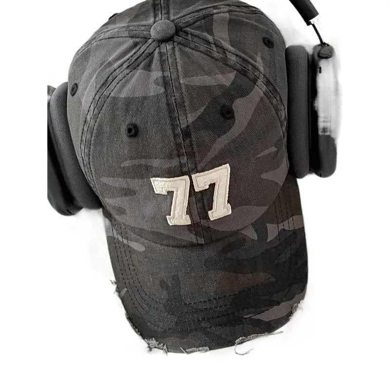 Damen Distressed Camouflage Baseballkappe Skanto