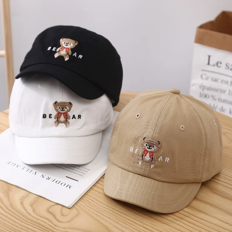 Damen Süße Baseballkappe mit Bären-Stickerei Skanto