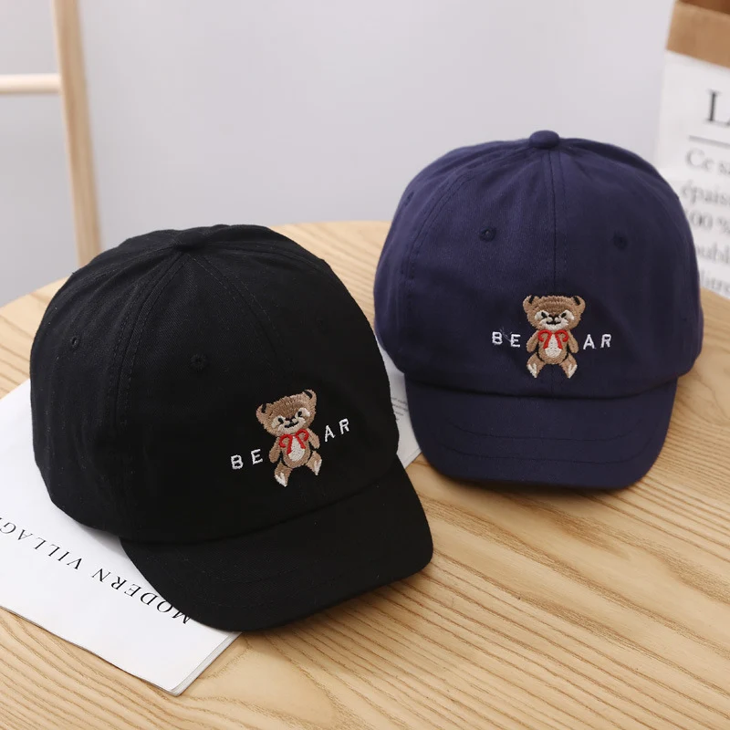 Damen Süße Baseballkappe mit Bären-Stickerei Skanto