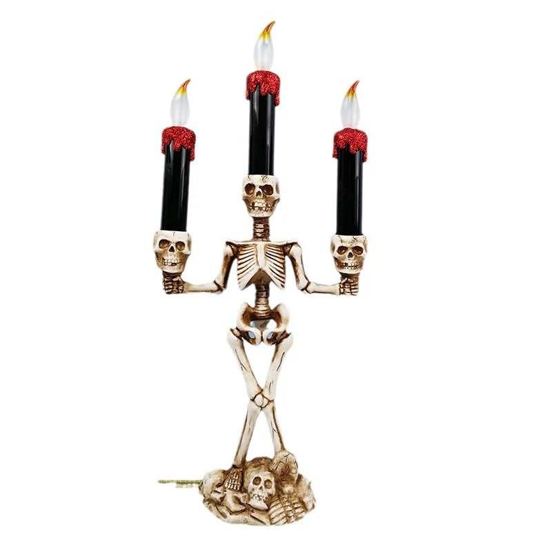 Skeleton Kerzenhalter Kandelaber Brehn