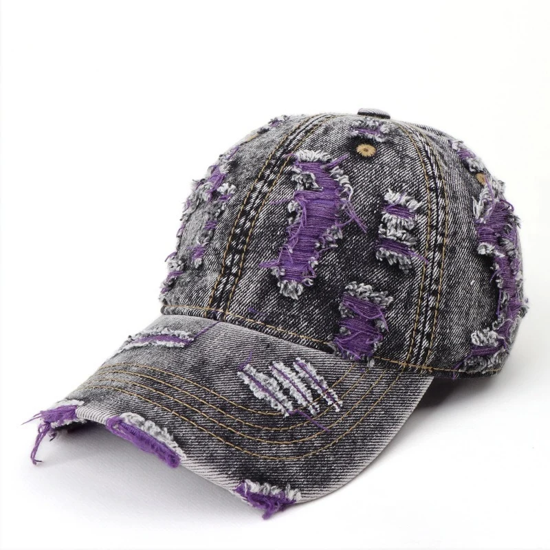 Damen Baseball Cap aus Denim im Used-Look Skanto