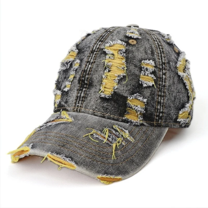 Damen Baseball Cap aus Denim im Used-Look Skanto