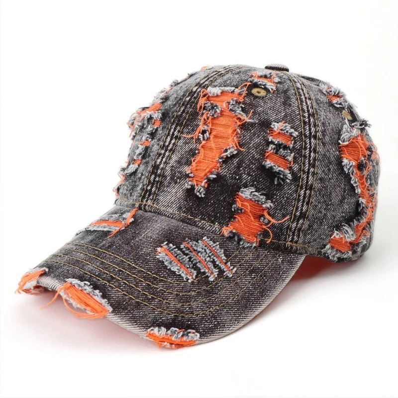Damen Baseball Cap aus Denim im Used-Look Skanto