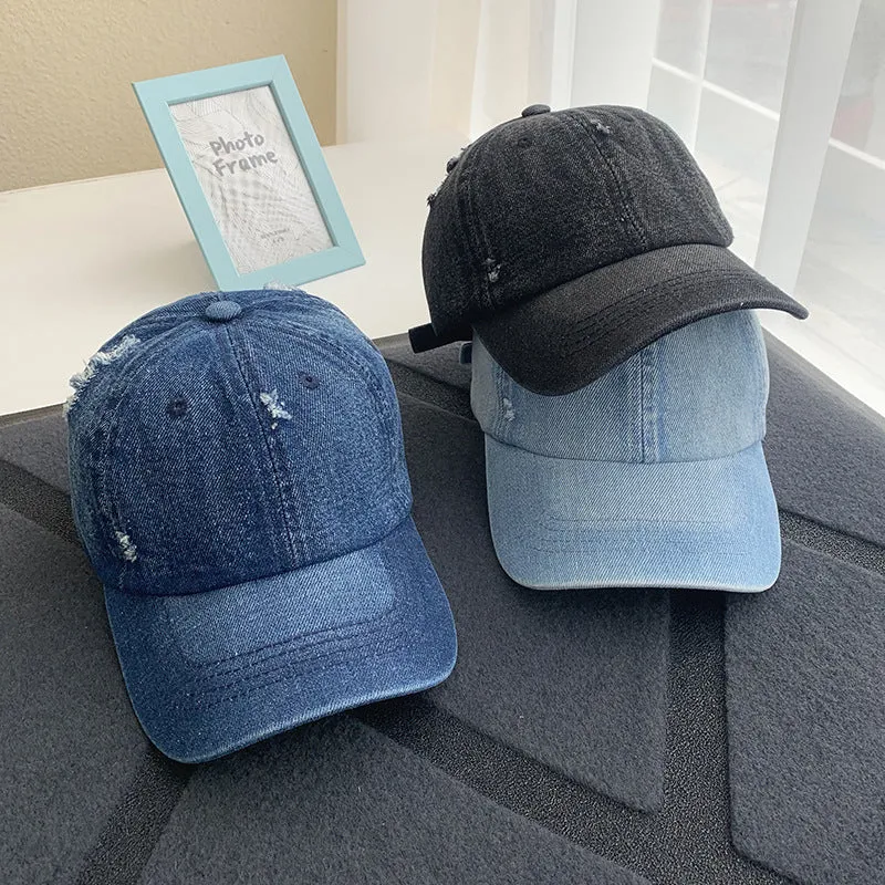Damen Baseballkappe im Used-Look aus Jeans Skanto 1784084168