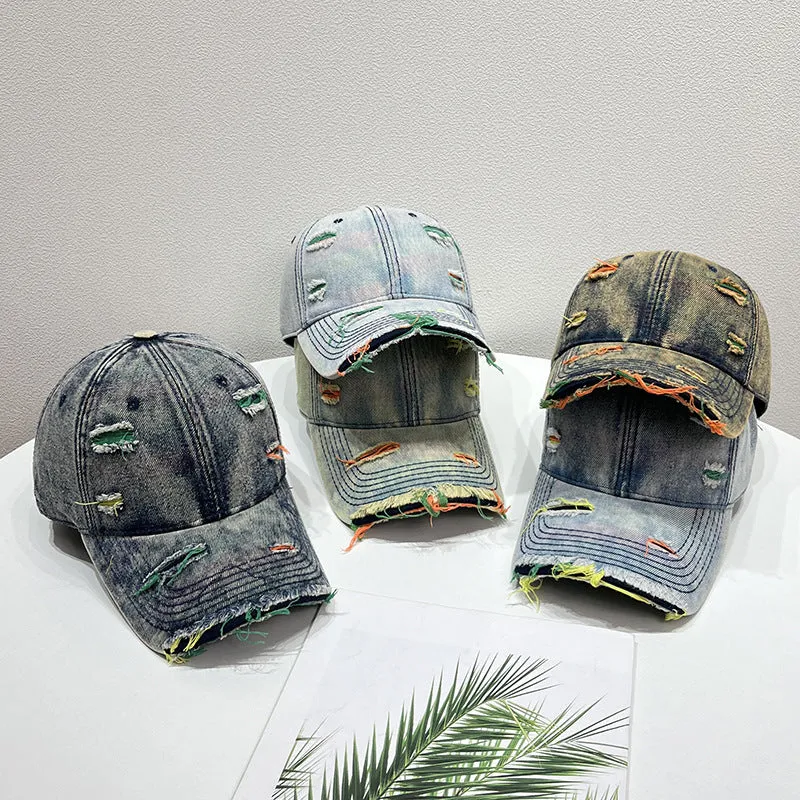 Damen Baseballkappe im Used-Look aus Jeans Skanto 1784084142
