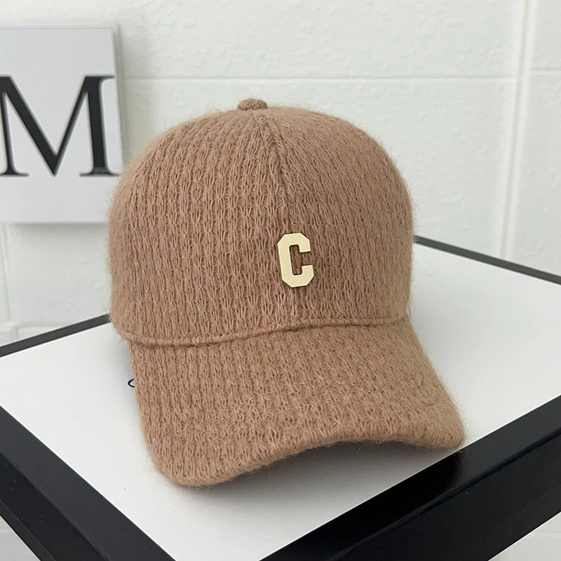 Damen Kuschelige Strick-Baseballkappe Skanto