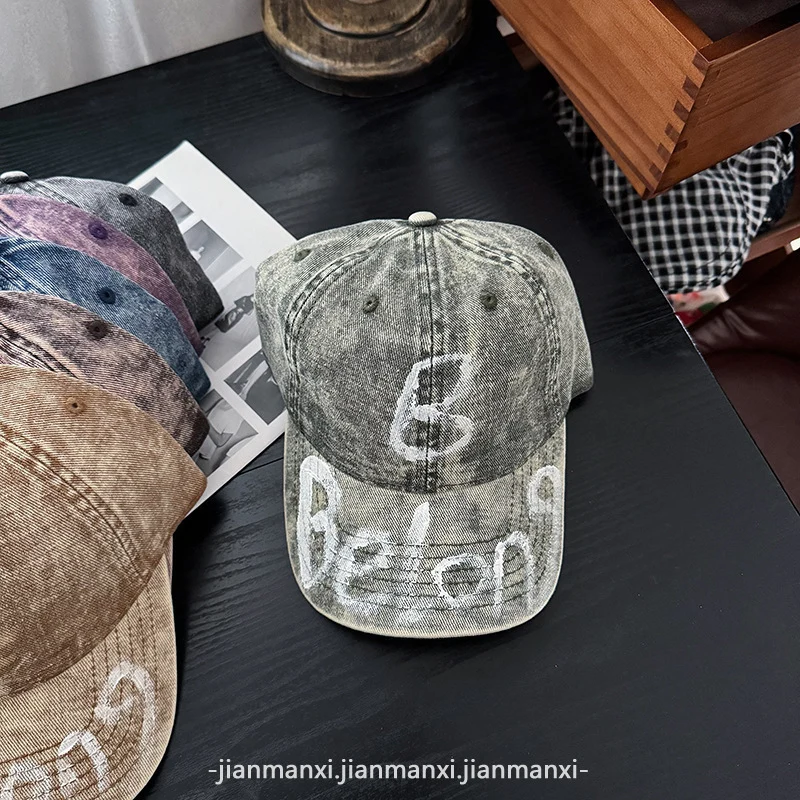 Damen Baseball Cap aus Denim im Used-Look, verstellbar Skanto