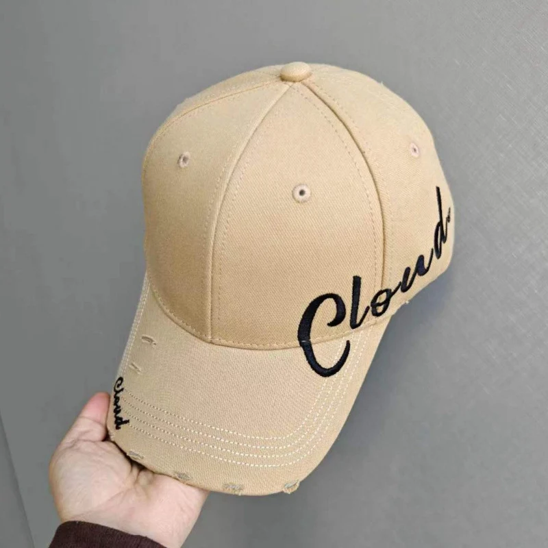 Damen Baseballkappe aus Baumwolle im Used-Look mit Schriftzug-Design Skanto