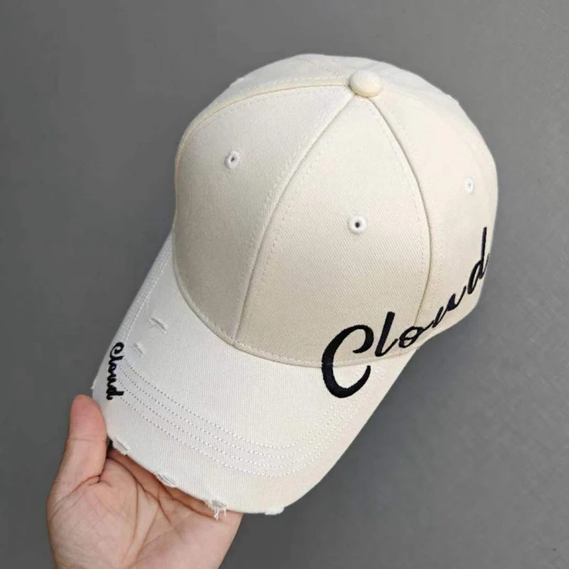 Damen Baseballkappe aus Baumwolle im Used-Look mit Schriftzug-Design Skanto