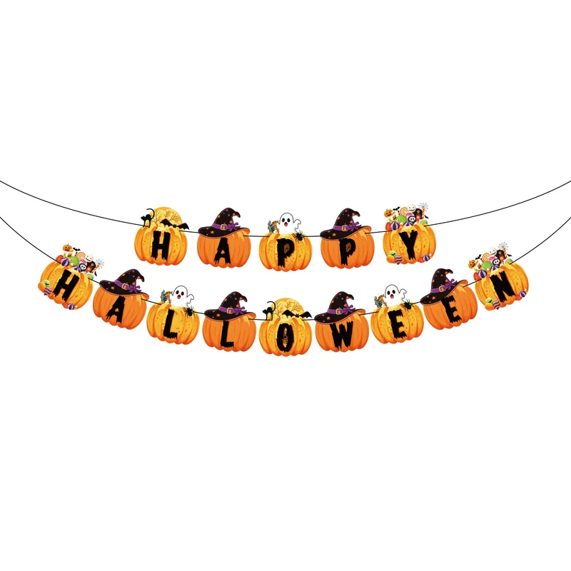 Halloween-Girlande mit Fledermaus-Motiv
