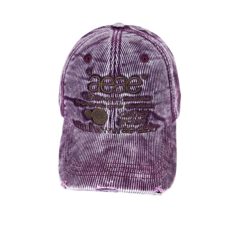 Damen Distressed Cord Baseballkappe Skanto