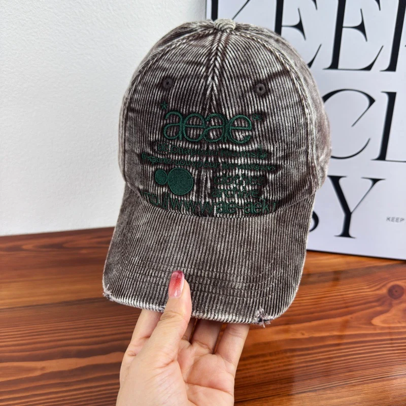 Damen Distressed Cord Baseballkappe Skanto