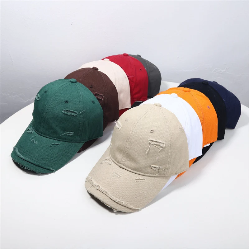 Damen Distressed Klassische Baseballkappe Skanto